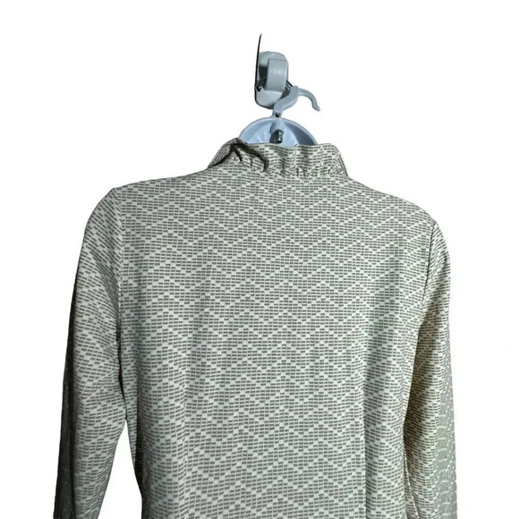 J McLAUGHLIN Durham Shift Dress Catalina Cloth Ruffle Neck Stretch size Small - Picture 5 of 10